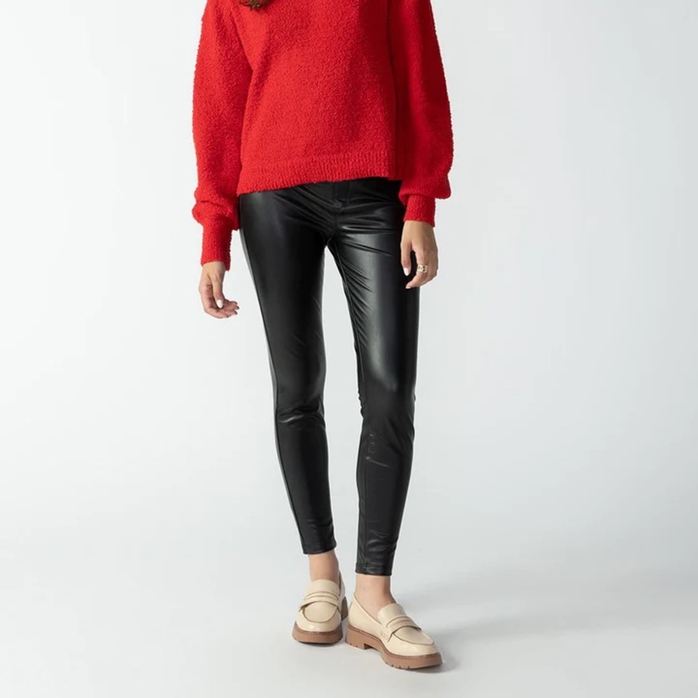 Cleaning out my closet! Faux leather pants in great condition